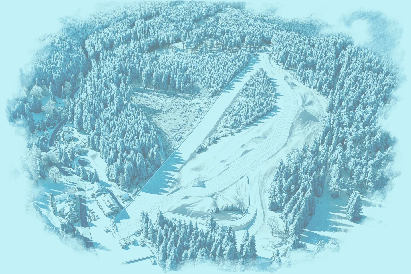 Schéma skiareálu Skipot
