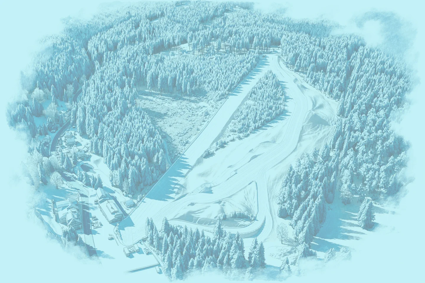 Schéma skiareálu Skipot